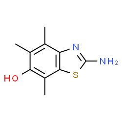 6-Benzothiazolol,2-amino-4,5,7-trimethyl-结构式