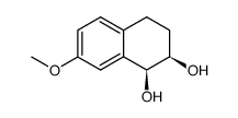 (1S,2R)-7-methoxy-1,2,3,4-tetrahydronaphthalene-1,2-diol Structure