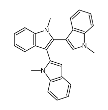 N,N',N''-Trimethyl-2-(3-indolyl)-3-(2-indolyl)indole Structure