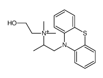 2-hydroxyethyl-dimethyl-(1-phenothiazin-10-ylpropan-2-yl)azanium结构式