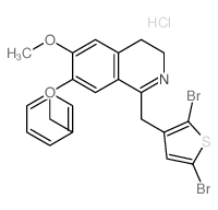 1-[(2,5-dibromothiophen-3-yl)methyl]-6-methoxy-7-phenylmethoxy-3,4-dihydroisoquinoline picture