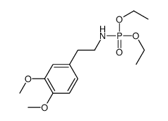 N-[2-(3,4-Dimethoxyphenyl)ethyl]amidophosphoric acid diethyl ester结构式