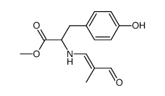 methyl (2-methyl-3-oxoprop-1-en-1-yl)tyrosinate Structure