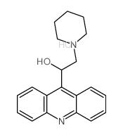 1-acridin-9-yl-2-(1-piperidyl)ethanol结构式