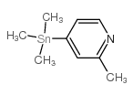 2-METHYL-4-(TRIMETHYLSTANNANYL)PYRIDINE结构式