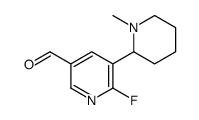 3-Pyridinecarboxaldehyde,6-fluoro-5-(1-methyl-2-piperidinyl)-(9CI)结构式