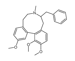 (+-)-6-Benzyl-7-methyl-5,6,8,9-tetrahydro-1,2,12-trimethoxy-7H-dibenz( d,f)azonine结构式