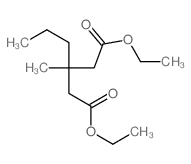 Pentanedioic acid,3-methyl-3-propyl-, 1,5-diethyl ester结构式