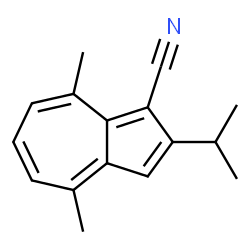 1-Azulenecarbonitrile,2-isopropyl-4,8-dimethyl-(6CI) structure