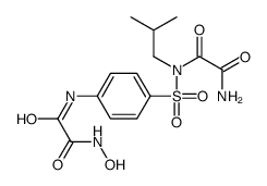 N'-[4-[[2-(hydroxyamino)-2-oxoacetyl]amino]phenyl]sulfonyl-N'-(2-methylpropyl)oxamide Structure