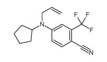 4-[cyclopentyl(prop-2-enyl)amino]-2-(trifluoromethyl)benzonitrile结构式