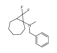 N-benzyl-8,8-difluoro-N-methylbicyclo[5.1.0]octan-7-amine结构式