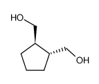 trans-1,2-bis(hydroxymethyl)cyclopentane Structure