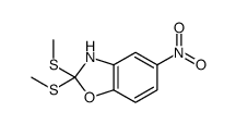 2,2-bis(methylsulfanyl)-5-nitro-3H-1,3-benzoxazole结构式