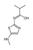 2-methyl-N-[5-(methylamino)-1,3-thiazol-2-yl]propanamide结构式