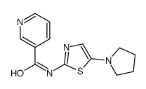 N-(5-pyrrolidin-1-yl-1,3-thiazol-2-yl)pyridine-3-carboxamide结构式