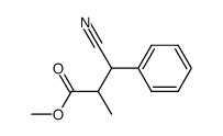3-cyano-2-methyl-3-phenyl-propionic acid methyl ester Structure
