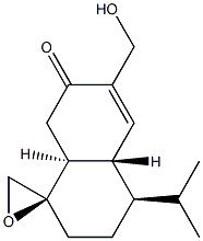 (1R)-2,3,4,4aα,8,8aβ-Hexahydro-6-hydroxymethyl-4α-isopropylspiro[naphthalene-1(7H),2'-oxiran]-7-one structure