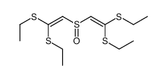 2-[2,2-bis(ethylsulfanyl)ethenylsulfinyl]-1,1-bis(ethylsulfanyl)ethene结构式