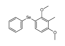 1,3-dimethoxy-2-methyl-4-phenylselenobenzene Structure