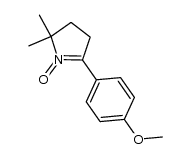 5-(4-methoxyphenyl)-2,2-dimethyl-3,4-dihydro-2H-pyrrole 1-oxide Structure