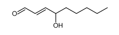 4-hydroxy-2,3-nonenal结构式