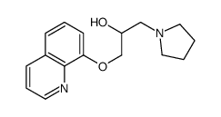 1-pyrrolidin-1-yl-3-quinolin-8-yloxypropan-2-ol结构式