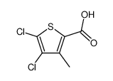 4,5-二氯-3-甲基噻吩-2-羧酸结构式