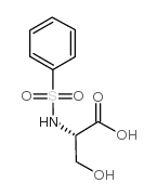 phenylsulfonyl-l-serine Structure