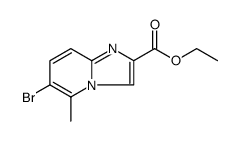 6-溴-5-甲基咪唑并[1,2-a]吡啶-2-羧酸乙酯结构式