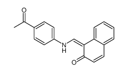 1-[(4-acetylanilino)methylidene]naphthalen-2-one Structure