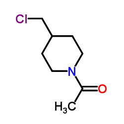 1-[4-(Chloromethyl)-1-piperidinyl]ethanone结构式
