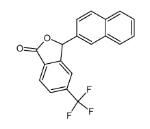 3-(2-naphthyl)-5-(trifluoromethyl)phthalide结构式