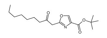 tert-butyl 2-(2-oxononyl)-1,3-oxazole-4-carboxylate Structure