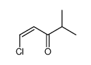 (Z)-1-chloro-4-methyl-1-penten-3-one Structure