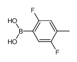(2,5-difluoro-4-methylphenyl)boronic acid结构式