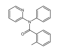 2-methyl-N-phenyl-N-(pyridin-2-yl)benzamide结构式