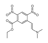 5-(2-dimethylamino-vinyl)-2,4-dinitro-benzoic acid ethyl ester结构式