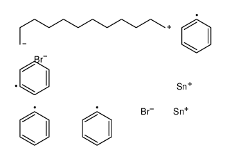 bromo-[12-[bromo(diphenyl)stannyl]dodecyl]-diphenylstannane Structure