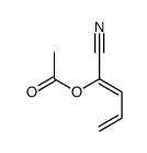 1-cyanobuta-1,3-dienyl acetate Structure