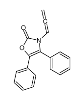 4,5-diphenyl-3-propa-1,2-dienyl-1,3-oxazol-2-one结构式