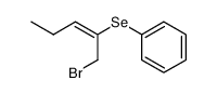 ((E)-1-Bromomethyl-but-1-enylselanyl)-benzene结构式