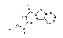 methyl-9 oxo-1 dihydro-1,2 ethoxycarbonyl-3 <9H> pyrido<3,4-b>indole Structure