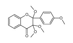 2,3,3,4'-tetramethoxyflavan-4-one结构式