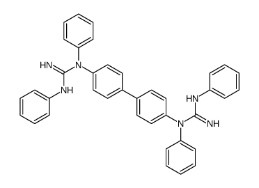 1,2-diphenyl-1-[4-[4-(N-(N'-phenylcarbamimidoyl)anilino)phenyl]phenyl]guanidine Structure