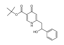 6-(2-Hydroxy-2-phenyl-ethyl)-4-oxo-1,4-dihydro-pyridine-3-carboxylic acid tert-butyl ester结构式