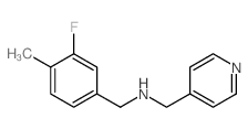 (3-Fluoro-4-methylbenzyl)(pyridin-4-ylmethyl)amine Structure