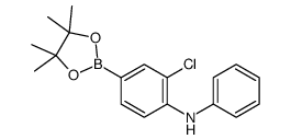 2-chloro-N-phenyl-4-(4,4,5,5-tetramethyl-1,3,2-dioxaborolan-2-yl)aniline Structure