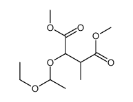 dimethyl 2-(1-ethoxyethoxy)-3-methylbutanedioate结构式