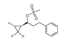 (R)-1-((1S,3R)-2,2-difluoro-3-methylcyclopropyl)-3-phenylpropyl methanesulfonate结构式